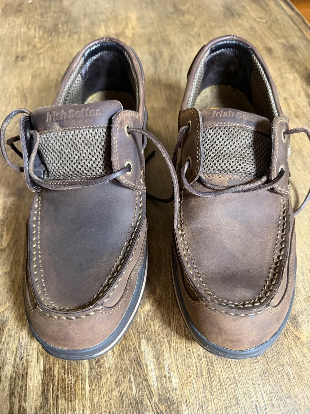 Irish Setter Red Wing Boat Shoes Mens 11.5 D Leather Air Wave Oxford Moc Toe